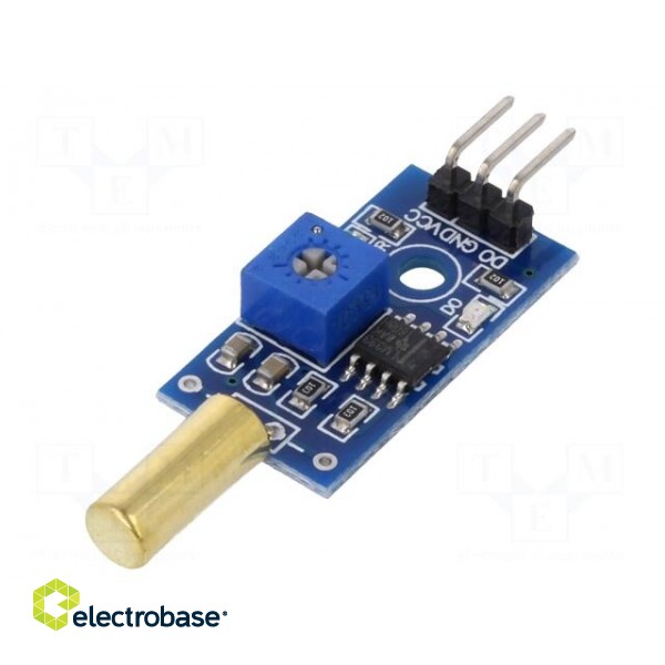 Sensor: tilt | LM393 | Ch: 1 | 32x14mm | 3÷5VDC | Arduino