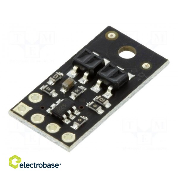 Sensor: distance | reflective | 2.9÷5.5VDC | analog | Ch: 2 | 10.2x20mm