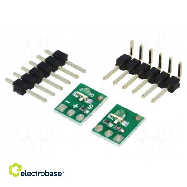 Sensor: distance | reflective | 5VDC | Channels: 1 | 7.6x8.9mm | Pcs: 2