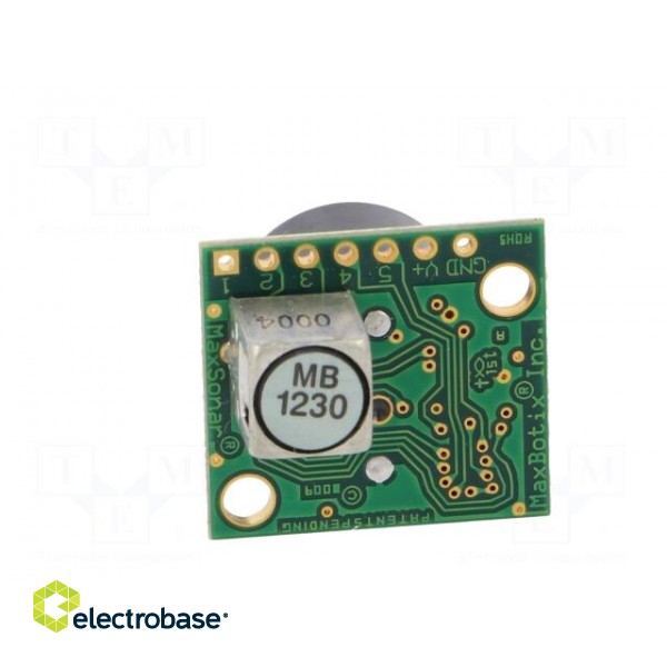 Sensor: distance | ultrasonic | 3.3÷5VDC | analog,PWM,UART | 0÷7650mm фото 5