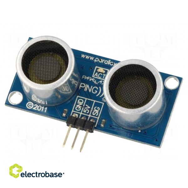 Sensor: distance | ultrasonic | 4.5÷6VDC | 0.02÷3m | 40kHz