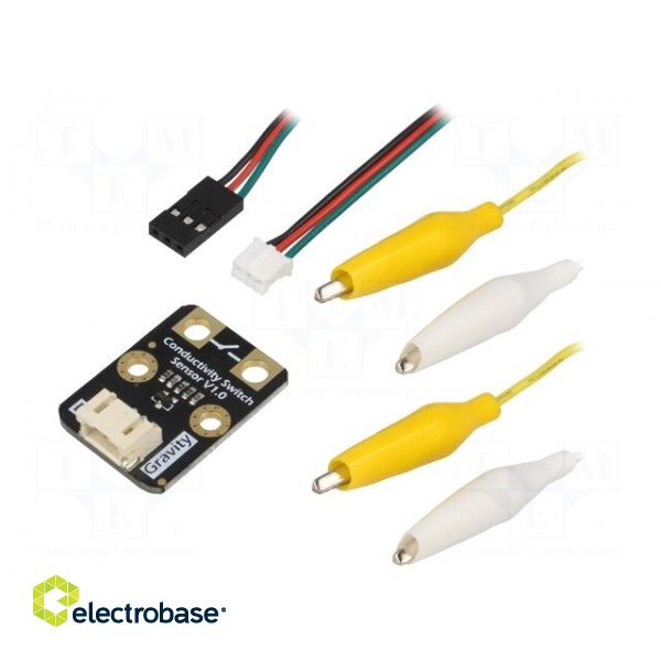 Sensor: conductivity | digital | 3.3÷5VDC | Channels: 1 | Gravity | 10MΩ