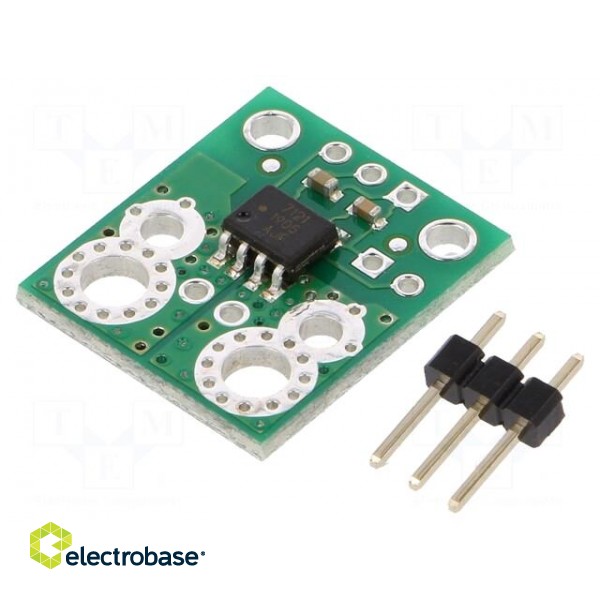 Sensor: current | 4.5÷5.5VDC | IC: ACS7121 | 20.3x17.8mm | 0.185V/A