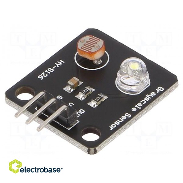Sensor: grayscale | analog | 3.3÷5VDC | 24x21mm