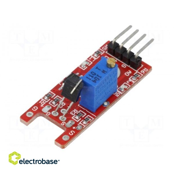 Sensor: touch | IC: LM393 | Output signal: analog,digital (0 or 1)