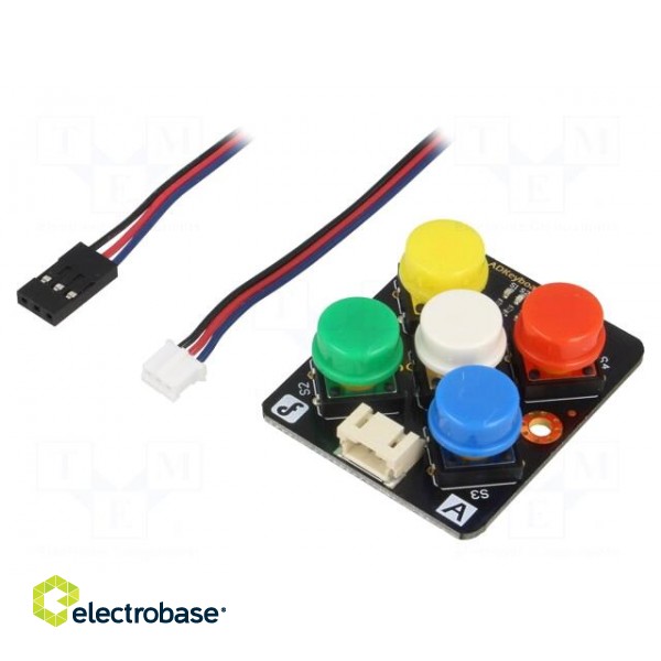 Sensor: touch | switch | analog | 3.3÷5VDC | Ch: 5 | Gravity | Arduino