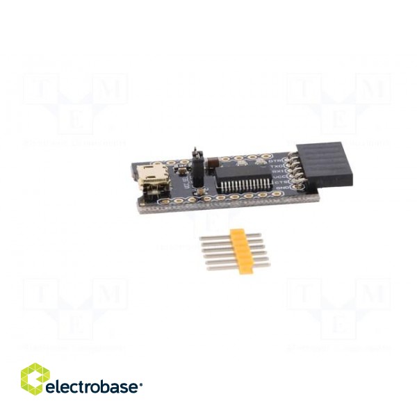 Module: converter | RS232 | FT232RL | USB,pin strips | 3.3÷5VDC paveikslėlis 3