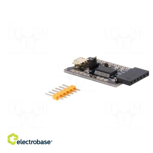 Module: converter | RS232 | FT232RL | USB,pin strips | 3.3÷5VDC paveikslėlis 4