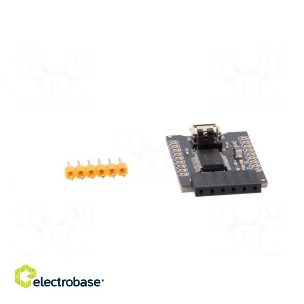 Module: converter | RS232 | FT232RL | USB,pin strips | 3.3÷5VDC paveikslėlis 5