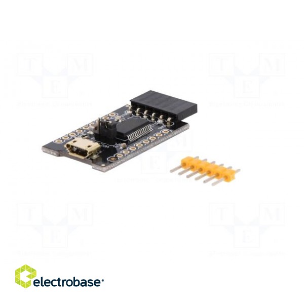 Module: converter | RS232 | FT232RL | USB,pin strips | 3.3÷5VDC paveikslėlis 2