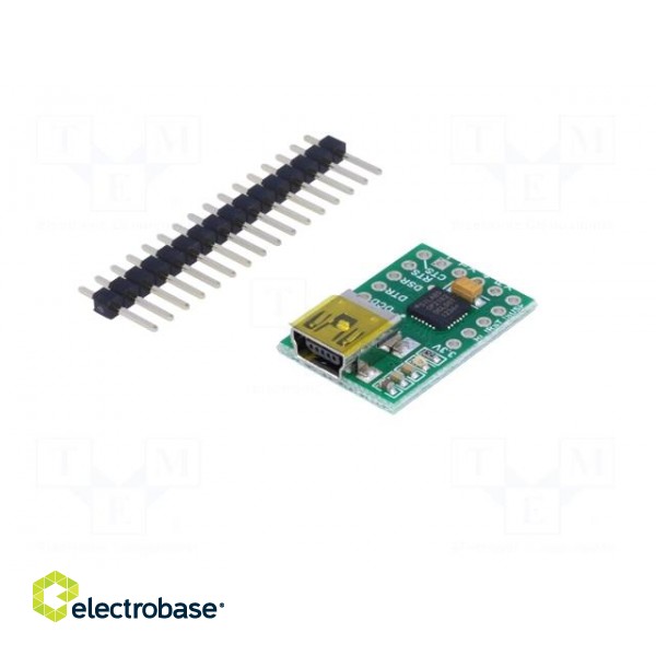 Module: converter | USB-UART | USB B mini | 5VDC | 921.6kbps image 2