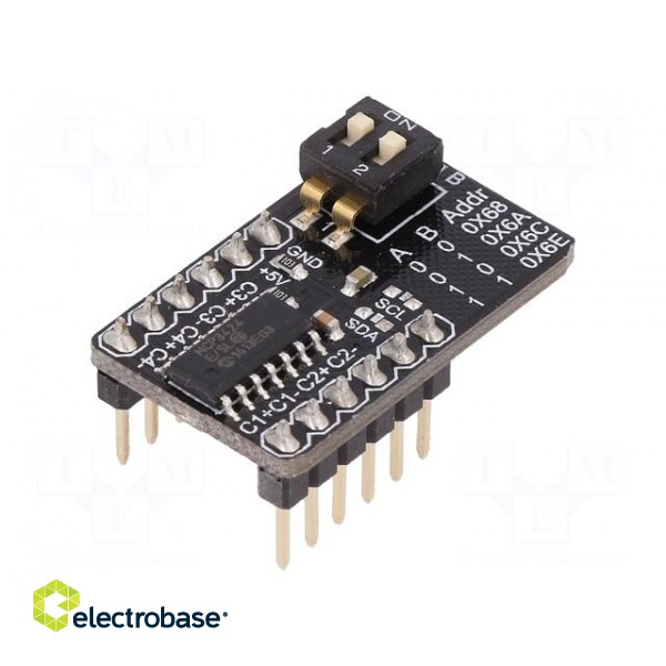 Module: transducer | A/D converter | MCP3432 | 2.7÷5.5VDC | Ch: 4