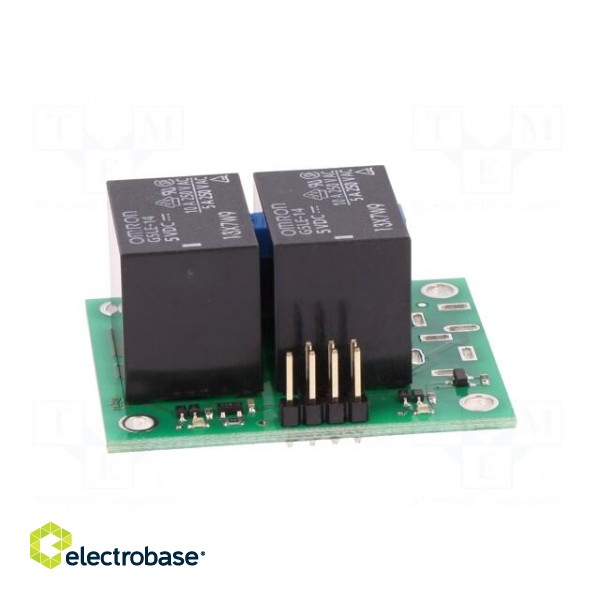 Module: relay | Channels: 2 | 5VDC | max.250VAC | 10A | pin strips,screw image 7