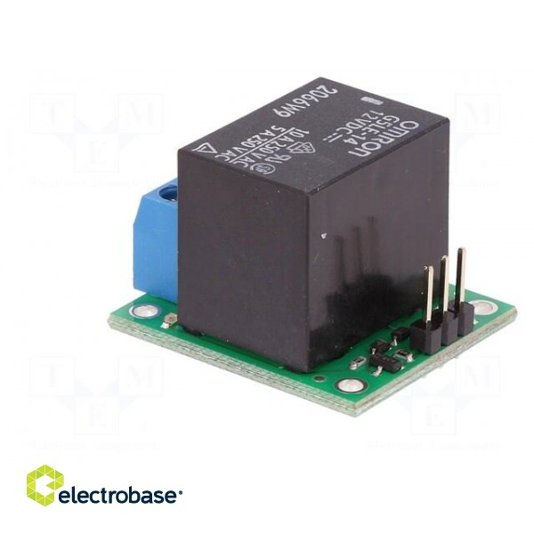 Module: relay | Ch: 1 | 12VDC | max.250VAC | 10A | Uswitch: max.125VDC image 4