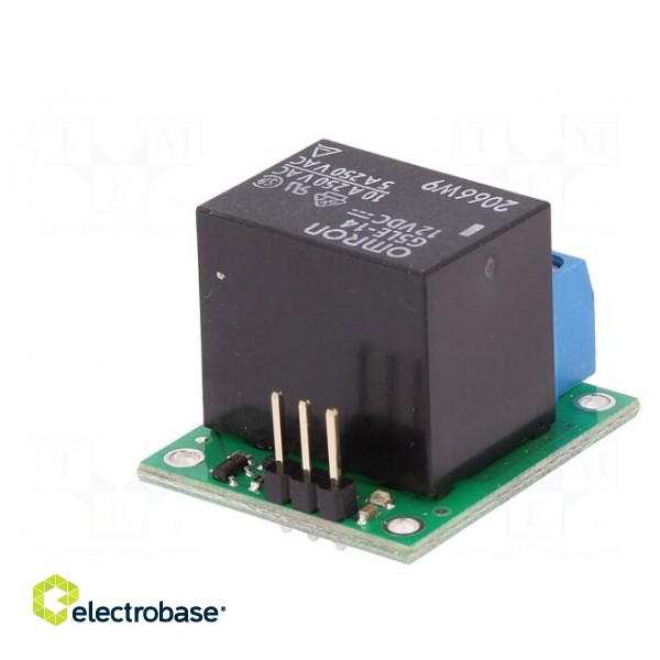 Module: relay | Ch: 1 | 12VDC | max.250VAC | 10A | Uswitch: max.125VDC image 6