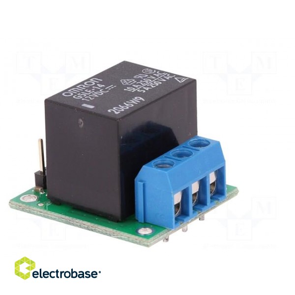 Module: relay | Ch: 1 | 12VDC | max.250VAC | 10A | Uswitch: max.125VDC image 8