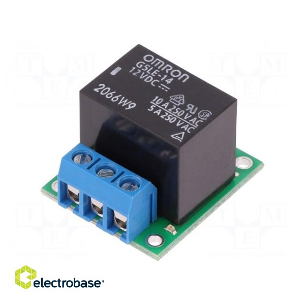 Module: relay | Ch: 1 | 12VDC | max.250VAC | 10A | Uswitch: max.125VDC image 1