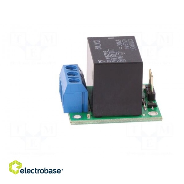 Module: relay | Channels: 1 | 5VDC | max.250VAC | 10A | pin strips,screw paveikslėlis 3