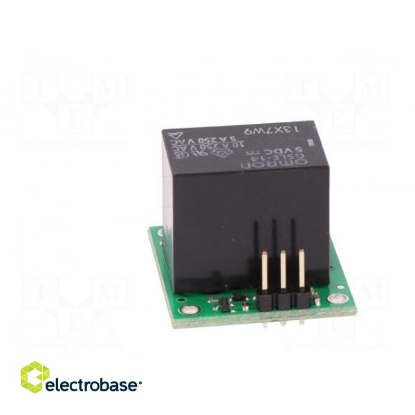 Module: relay | Channels: 1 | 5VDC | max.250VAC | 10A | pin strips,screw paveikslėlis 5