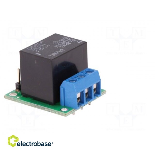 Module: relay | Channels: 1 | 5VDC | max.250VAC | 10A | pin strips,screw paveikslėlis 8