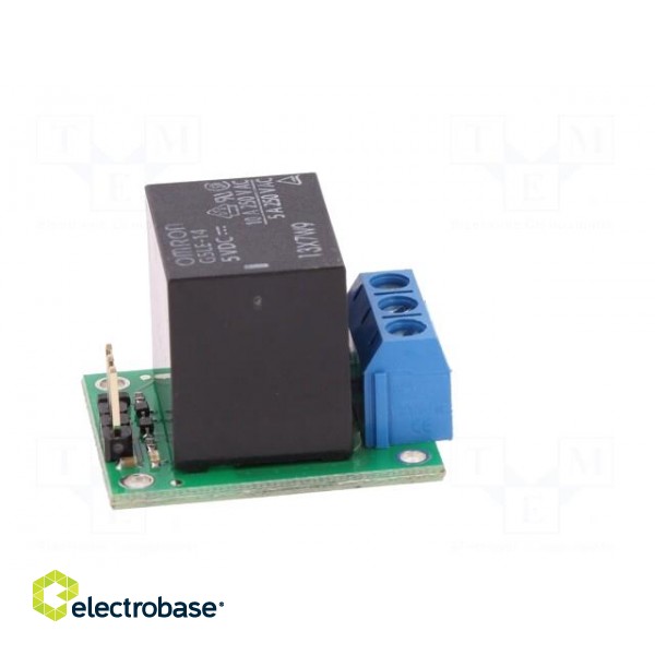Module: relay | Channels: 1 | 5VDC | max.250VAC | 10A | pin strips,screw paveikslėlis 7