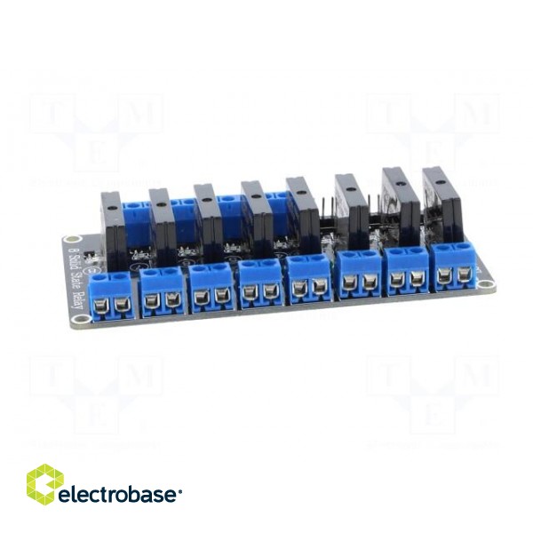Module: relay | solid state relay | Channels: 8 | 5VDC | max.240VAC | 2A image 3