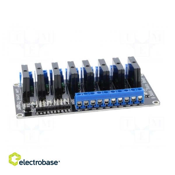Module: relay | solid state relay | Channels: 8 | 5VDC | max.240VAC | 2A image 7