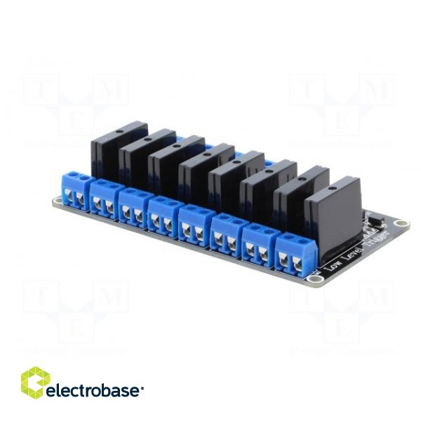 Module: relay | solid state relay | Channels: 8 | 5VDC | max.240VAC | 2A image 4