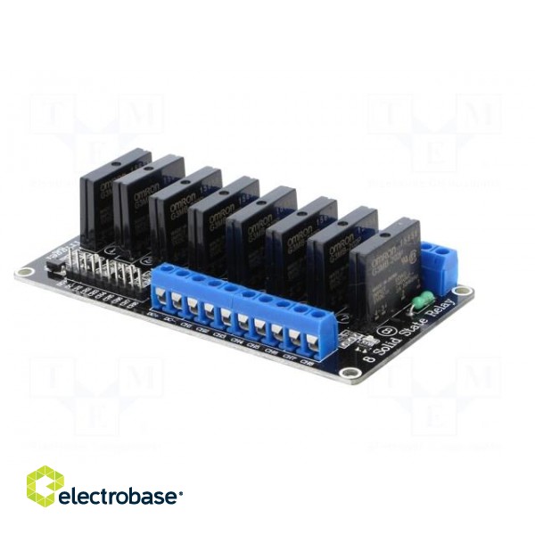 Module: relay | solid state relay | Channels: 8 | 5VDC | max.240VAC | 2A image 8
