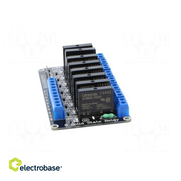 Module: relay | solid state relay | Channels: 8 | 5VDC | max.240VAC | 2A image 9