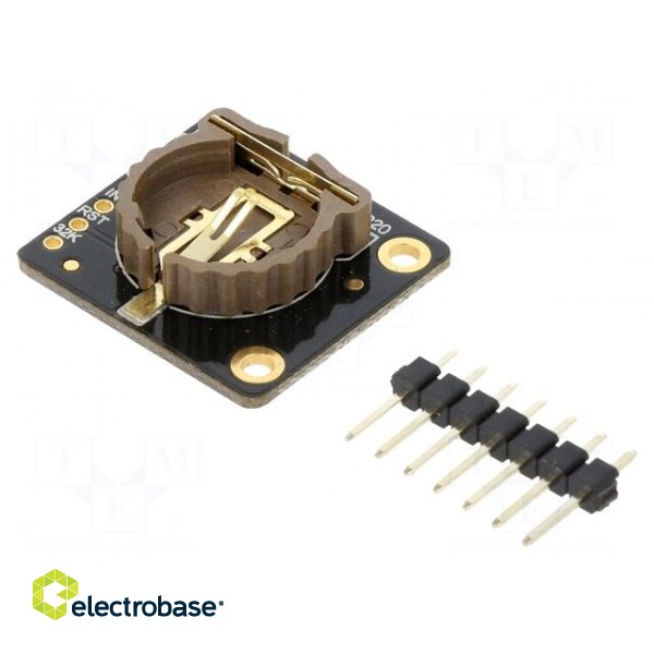 Module: RTC | DS3231M | I2C | 3.3÷5.5VDC | RTC battery,pin strips фото 1