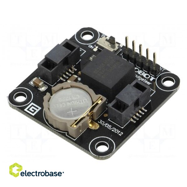 Module: RTC | SD2403 | I2C | 1.8÷5.5VDC | pin strips | 36x36mm | screw image 1