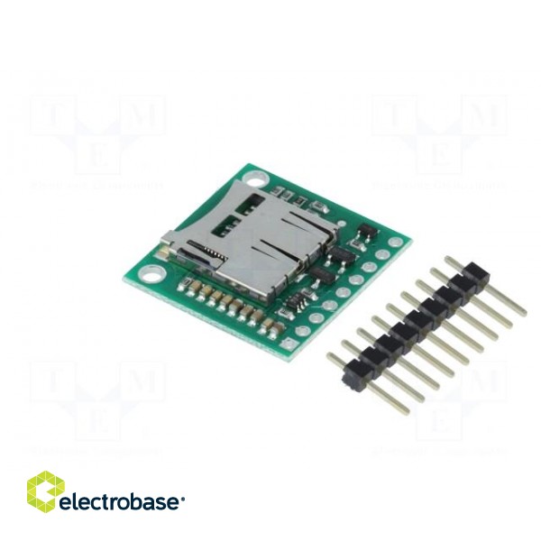 Module: adapter | SD micro | 5VDC | SD Micro,pin strips paveikslėlis 4