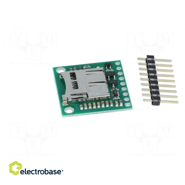 Module: adapter | SD micro | 5VDC | SD Micro,pin strips paveikslėlis 3