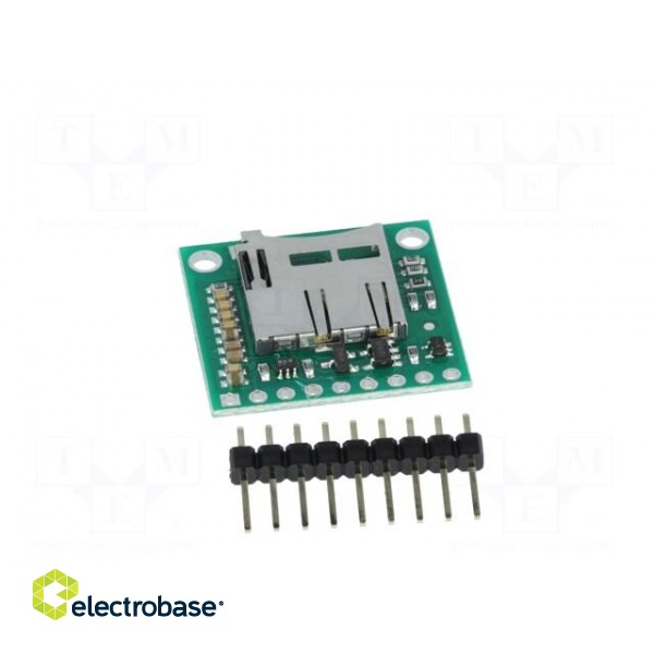 Module: adapter | microSD | 5VDC | pin strips,microSD image 5