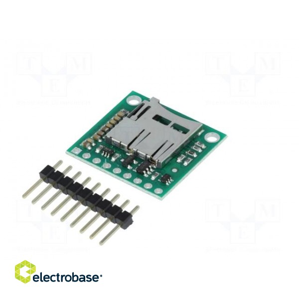 Module: adapter | SD micro | 5VDC | SD Micro,pin strips paveikslėlis 6