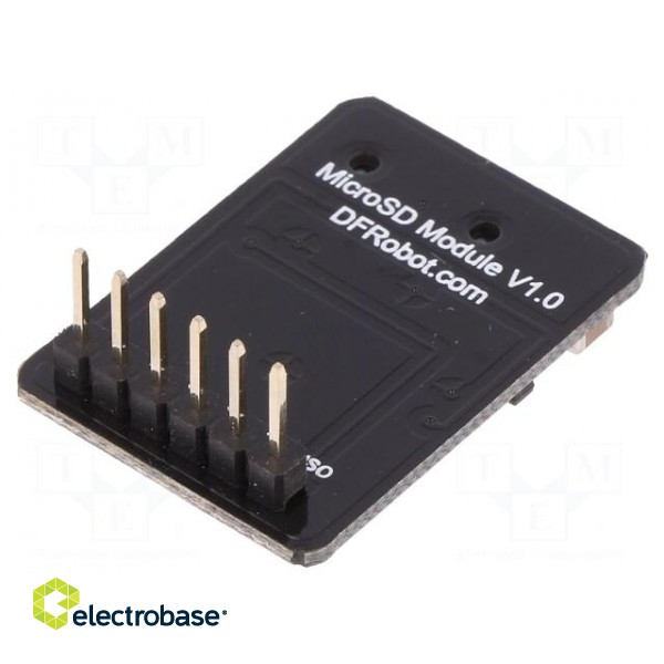 Module: adapter | SD micro | SPI | 5VDC | Application: for Arduino paveikslėlis 2