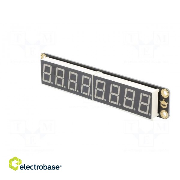Display: LED | No.char: 8 | green | 117x22mm | 5VDC | Interface: I2C paveikslėlis 2
