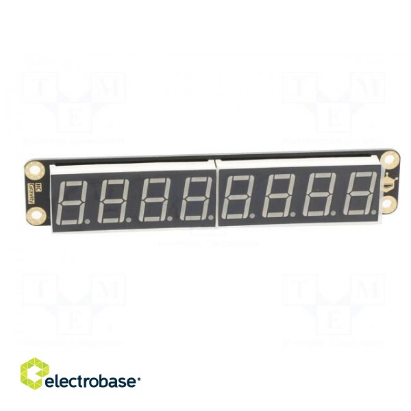 Display: LED | No.char: 8 | green | 117x22mm | 5VDC | Interface: I2C paveikslėlis 9