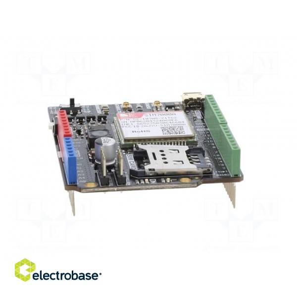 Module: GSM | shield | Arduino | -40÷85°C | Band: B12,B13,B2,B4 image 9