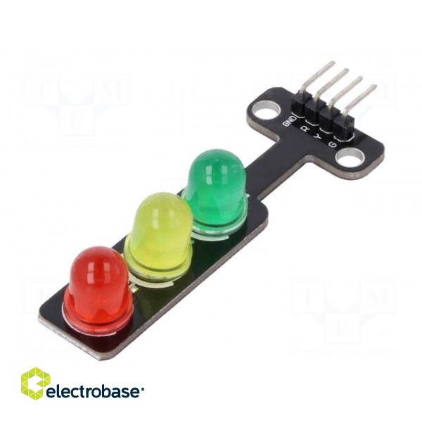Module: LED | 5VDC | 56x21mm | No.of diodes: 3