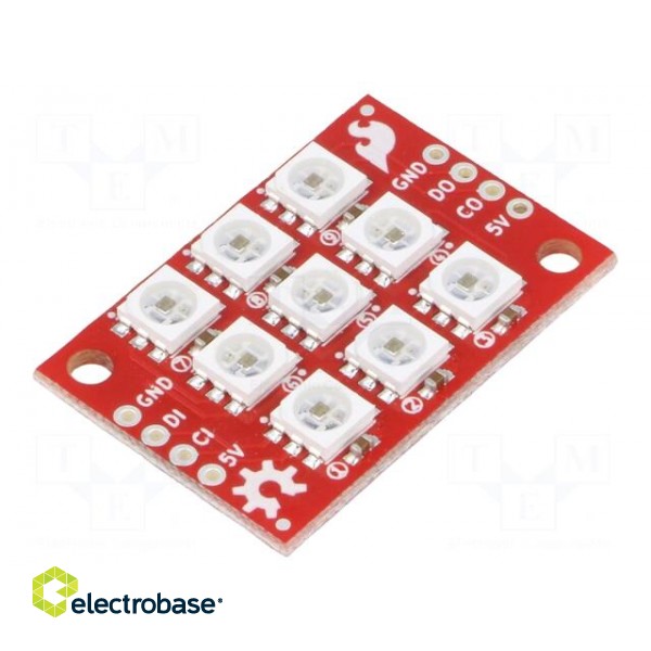 Module: LED controller | 5VDC | APA102C | 34.7x23.3x3.2mm | square