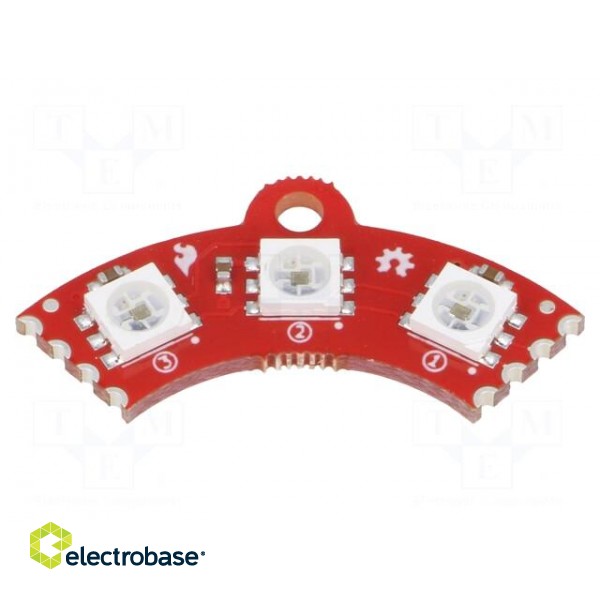 Module: LED controller | 5VDC | APA102C | 35.7x17.7x3.2mm | 1/4 ring