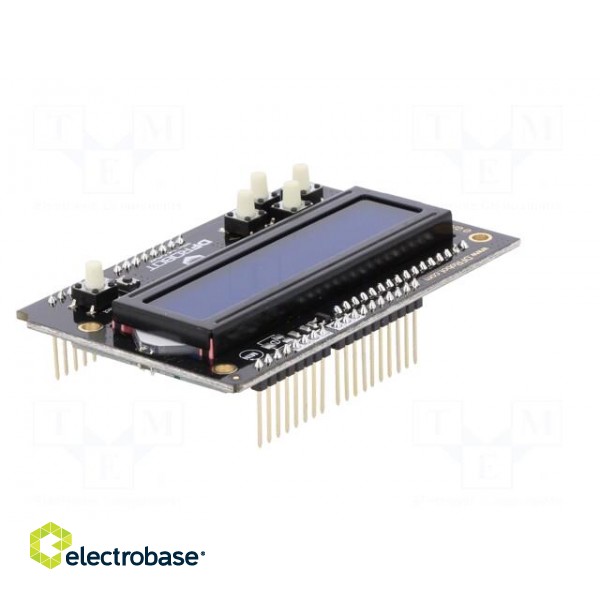 Display: LCD | 16x2 | 87x52x14.8mm | LED | Interface: I2C | pin strips image 6