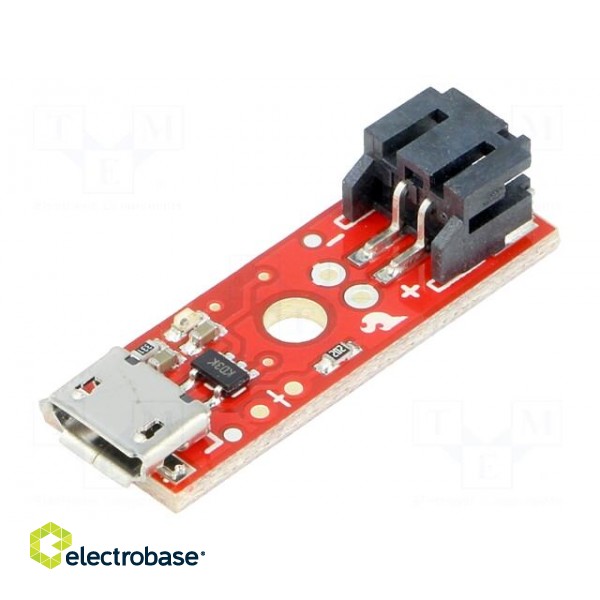 Module: Li-Po/Li-Ion charger | 5VDC | USB B micro фото 1