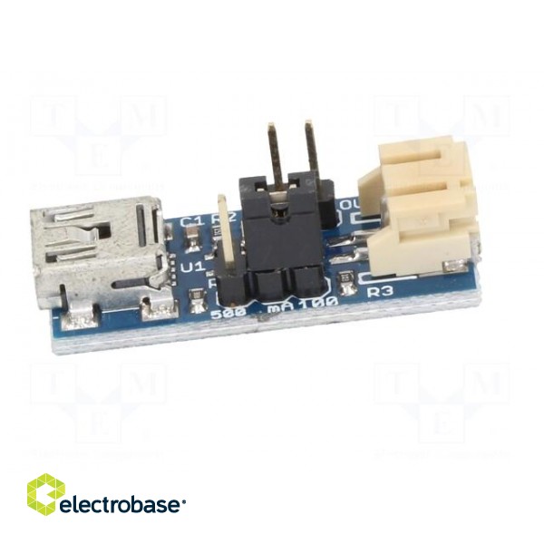 Module: Li-Po/Li-Ion charger | 5VDC | USB B mini фото 3