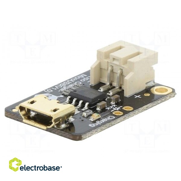 Module: Li-Po/Li-Ion charger | 5VDC | USB micro | TP4056X | 500mA image 1