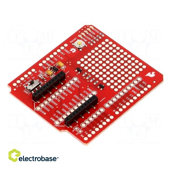 Module: adapter | pin strips,XBee | 3.3VDC | Arduino