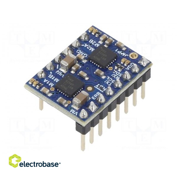 DC-motor driver | Motoron | I2C | Icont out per chan: 1.8A | Ch: 2