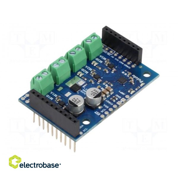 DC-motor driver | Motoron | I2C | Icont out per chan: 1.7A | Ch: 3